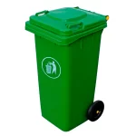 Basurero IM Verde 120 litros con ruedas